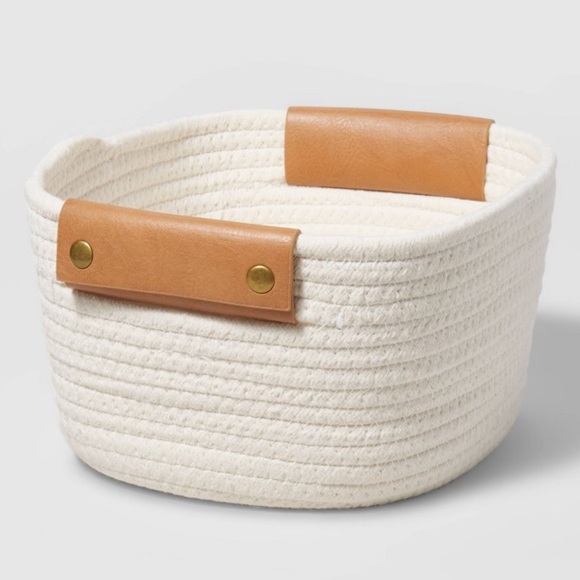 Decorative Coiled Rope Basket - Picture 3 of 9